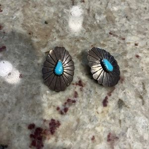Sterling Silver Turquoise stud earrings